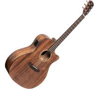 J.N Guitars DOV-ACFI Cutaway Solid Mahogany Natural Auditorium Electro Acoustic Guitar