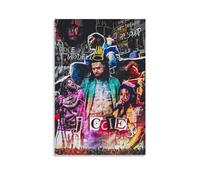 J Poster Cole Rapper Music Vintage Collage Cover Poster Decorative Painting Canvas Wall Posters And Art Picture Print Modern Family Bedroom Decor Posters 12x18inch(30x45cm)