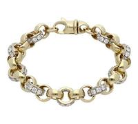 J R Jewellery Gents Heavy Belcher Bracelet Chain Yellow Gold Mens 9" 42.5grams Full Hallmark