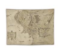 J. R. R. Tolkien Middle Earth Map Middle Earth Picture Print Wall Art Tapestry Painting Tapestries Artworks Gift Idea Room Aesthetic 30"x40"