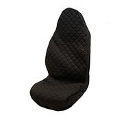 J.R. Tailor Fit Passenger's Side Seat Cover, Quilted Material in Black , Single Cover
