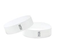 J&R Wristbands 19mm 100 Pack White Made from Dupont™ Tyvek®