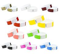 J&R Wristbands Made from Tyvek. 1000 Pack Multicoloured Paper Like Bands Bracelets for Events
