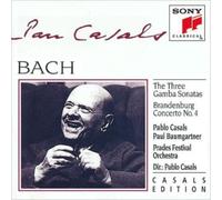 J.S. BACH/CASALS/PRADES FESTIVAL ORCHESTRA: GAMBA SONATAS/BRANDENBURG CONCE - CD