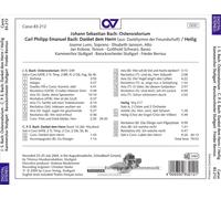 J.S. BACH: OSTERORATORIUM; C.P.E. BACH: DANKET DEM HERRN HEILIG NEW CD