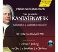 J.S. BACH/RILLING/AUGER/BURNS: COMPLETE CANTATAS - CD
