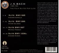 J.S. BACH: THE FOUR SUITES FOR LUTE NEW CD