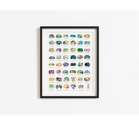 J. Sayuri Veterinary Gifts - Veterinary Office Decor - 18" x 24" Neuroscience Art Poster - Medical Wall Art - Medical Student Gifts - Professor Gifts - Calming Veterinary Office Decor