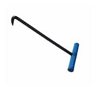 J Shape Manhole Hook Tool, Metal, Drain Cover Grates Pry Bar, 1mm/12mm, Utility Single Hook, for Covers, Storm Drains, Septic Tank Lids(90 * 15.5 * 1.2cm)