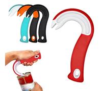 J Shaped Ring Pull Can Opener Aid, 4 Pcs Pull Helper Hook Can Opener Bottle Opener, Easy to Use Comfortable and Non Slip Ring Pull Opener for Weak Hands Tin Openers That Work