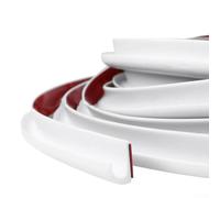 J-Shaped Self-Adhesive RV Rain Gutter, Flexible 5M TPE Roof Rainwater Diverter Strip, For Truck Camper Boat Car Van, Weatherproof Seal