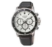 J. Springs BFC004 Men's Watch Sports Chronograph Quartz Leather, White, Strap.