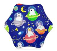 J Stick Kids Umbrella for Girls Parasol Sun Umbrella Uv Protection Child Boys Umbrellas for Rain Cute Animals Planet Blue