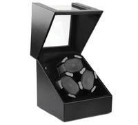 J&T Technology Automatic Watch Winder for 3 Watches,Watch Winder - Quiet Japanese Mabuchi Motor,2 Rotation Modes,Memory Foam Pillows, Black PU