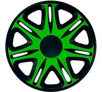 J-Tec Set wheel covers Nascar 15-inch black/green