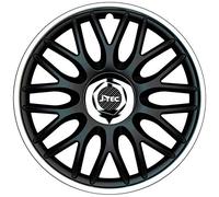 J-Tec Set of 4 wheel covers Orden R 16-inch black/silver + chrome ring