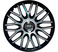 J-Tec Set wheel covers Orden 14-inch black + chrome ring