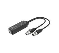 J-Tech Digital 2-Channel XLR to Dante Audio Input Adapter, Balanced/Unbalanced Analog to Digital Audio Converter Adapter, PoE & USB-C Power [JTECH-DA2EX]