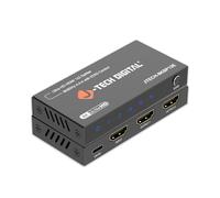 J-Tech Digital 8K HDMI 2.1 Splitter 1 in 2 Out, HDMI 1x2 Splitter 8K@60Hz 4K@120Hz 1080P@240Hz, Duplicate/Mirror Screen 3 EDID Modes with Downscaling [JTECH-8KSP12E]