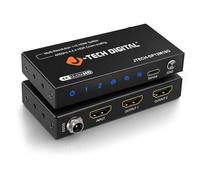 J-Tech Digital HDMI Splitter 1 in 2 Out 4K 60Hz 18Gbps - 1x2 HDMI 2.0 Hub for Multiple Monitors Duplicate/Mirror Screen, Premium Ultra HD [JTD4KSP0102]