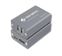 J-Tech Digital UVC to HDMI Converter Adapter 4K 30Hz, USB Camera to HDMI Output with On-Screen Controls, Live Streaming Support, Camera Charging, Works with UVC Webcams Capture Cards [JTECH-UHC-4K30]