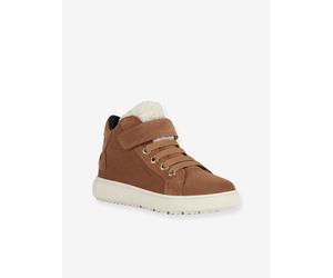 J Theleven Girl GEOX® high-top velcro sneakers for kids camel