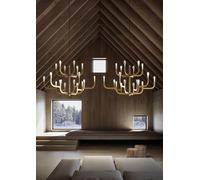 J-us Suspension Configuration A Pendant light Luceplan Gold - LUCEPLAN JUS A09-A GOLD