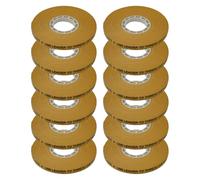 J.V. Converting JVCC ATG Tape Acid Neutral, (ATG-7502), 1/4 in. x 36 yds. (Clear Adhesive on Gold Liner) / core for pink glider 12 Rolls