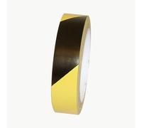J.V. Converting JVCC Laminated Premium Hazard Warning Tape 9 mils thick, (HZ-8LP), 1 in. x 18 yds. (Black with Yellow stripes)