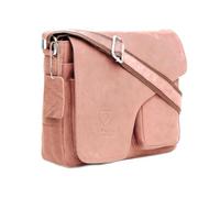J. Wilson London Designer Genuine Real Vintage Hunter Leather Handmade Mens Leather Flapover Everyday Cross Body Shoulder Work iPad Messenger Bag (Distress Oiled Tan)