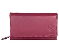 J. Wilson London Ladies Luxury Designer Wallet with Multiple Compartments, Soft Nappa Leather, RFID Blocking Wallet, Zip Pocket, Gift Box Included