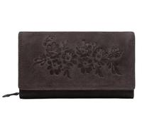J. Wilson London Women's Luxury Wallet - Premium Leather, RFID Protection, Multiple Compartments, Secure Zip Pocket (Brown)