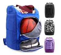 J World Athlete Sports Ball & Youth Baseball Bag. Soccer Volleyball Football Basketball Backpack for Women Men. Kids Softball Bat Bag Girls Boys, Navy