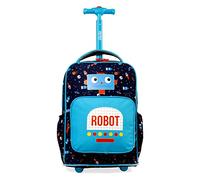 J World New York Sparkle Rolling Backpack, robot
