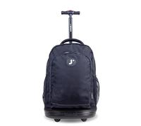 J World New York Sunny Rolling Backpack Casual Daypack, 17 cm, 28.40 L, Black