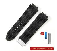(J01-Black-Steel-Z2 26x19mm) For Hublot Yubo High Quality Silicone Waterproof Watch Strap Classic Fusion Big Bang Rubber Men's 26*19mm 24*17mm Accessories