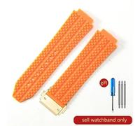 (J01-Orange-Gold-Z2 26x19mm) For Hublot Yubo High Quality Silicone Waterproof Watch Strap Classic Fusion Big Bang Rubber Men's 26*19mm 24*17mm Accessories