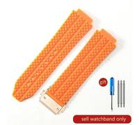(J01-Orange-Rose-Z2 26x19mm) For Hublot Yubo High Quality Silicone Waterproof Watch Strap Classic Fusion Big Bang Rubber Men's 26*19mm 24*17mm Accessories