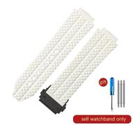 (J01-White-Black-Z2 24x17mm) For Hublot Yubo High Quality Silicone Waterproof Watch Strap Classic Fusion Big Bang Rubber Men's 26*19mm 24*17mm Accessories