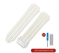 (J01-White-Steel-Z2 24x17mm) For Hublot Yubo High Quality Silicone Waterproof Watch Strap Classic Fusion Big Bang Rubber Men's 26*19mm 24*17mm Accessories