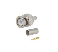 J01000A1256 Male BNC Male Straight 50Ω RG223,RG400 Terminal Connector TELEGAR...