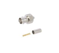 J01001A1265 Male BNC Female Straight 50Ω Terminal Connector PTFE TELEGÄRTNER