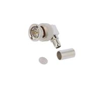 J01002A1356 Male BNC Male Plug with 90° Angle 75Ω for PTFE TELEGARDEN Leads