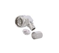 J01020A0045 Connector: N Male Male 90° Angle 50Ω Silver Plated TELEGAR