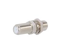 J01602A0000 coupling F-socket x2 75Ω for front panels, twisted 3 GHz TELEGÄRTNER