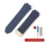 (J02-Blue-Rose-Z2 26x19mm) For Hublot Yubo High Quality Silicone Waterproof Watch Strap Classic Fusion Big Bang Rubber Men's 26*19mm 24*17mm Accessories