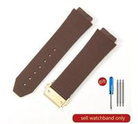 (J02-Brown-Gold-Z2 26x19mm) For Hublot Yubo High Quality Silicone Waterproof Watch Strap Classic Fusion Big Bang Rubber Men's 26*19mm 24*17mm Accessories