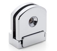 J058 Shower Door Clamp - Hanger Type Unit, High-Quality Wheel/Guide, 10mm Glass Hole, 18mm Edge Offset