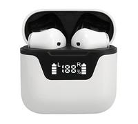 J101 Translator Earbuds, Translation Earphone 144 Languages & Accents in Real Time, with BT & APP, Two Way Language Translator Device for Travel & Business (White)
