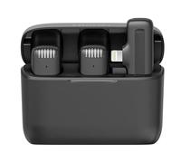 J12 Wireless Lavalier Microphone Lapel Microphones Set Short Video Recording Mic Fit For iPhone Fit For Android Live Broadcast(Type-C Version black)